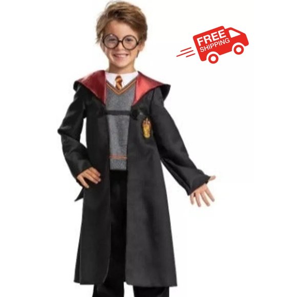 Harry Potter Robe, Official Hogwarts Wizarding World Costume Robes, Kids size 4T - Picture 1 of 10